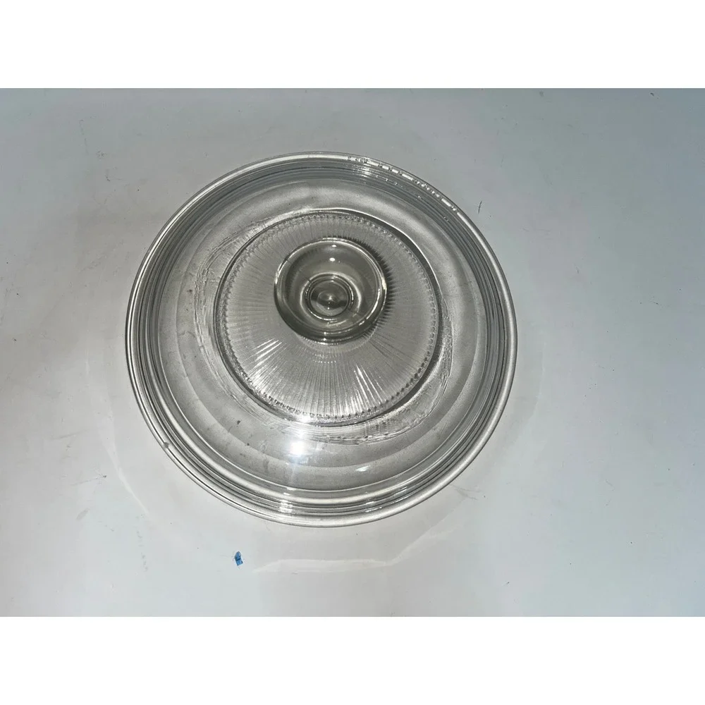 Vintage Pyrex 686-C Clear Glass Ribbed Replacement Lid for Casserole Dish